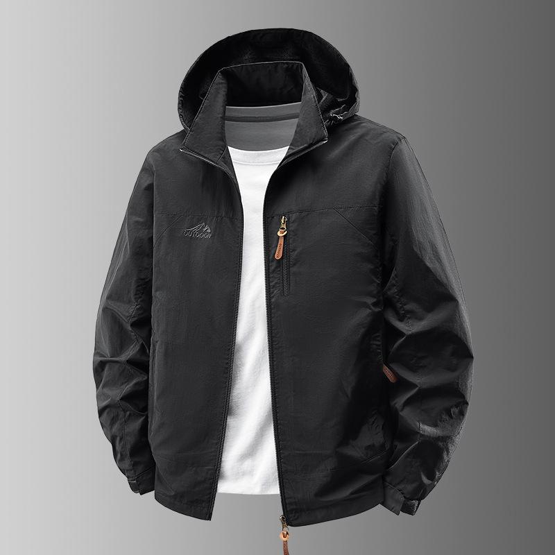 Frock Jacket Men's Outdoor New Loose Hooded Functional Wind Sports Jacket Jacket In Spring and Autumn