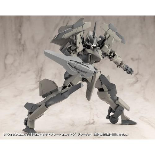 Kotobukiya M.S.G Modeling Support Goods Weapon Unit 55 Composite Plate Unit 01 Gray Ver. Total Length: Approx. 74mm Non-Scale Plastic Model