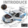 Model Mașină Aliaj Nissan GTR-R34 la Scară 1/24 cu Efecte Sonore Autentice, Jucărie Premium de Colecție pentru Copii și Adulți