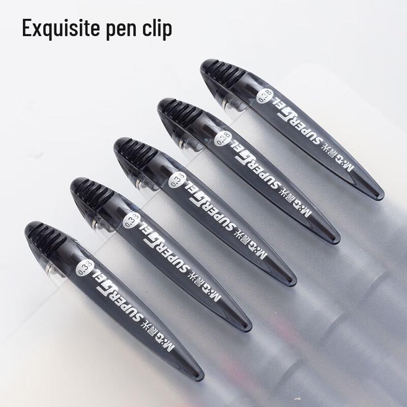 M&G 0.38mm Black Gel Pen (12-Pack)