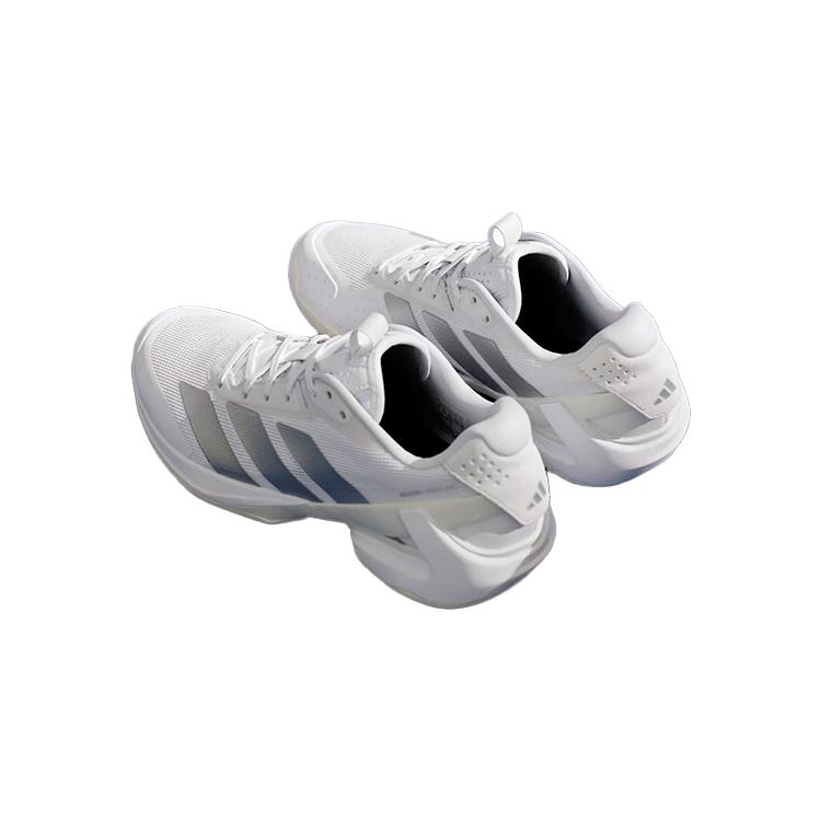 Adidas Adizero Ubersonic 5 Comfortable Versatile Low-Top Tennis Shoes Women Sneakers White Silver IH8103