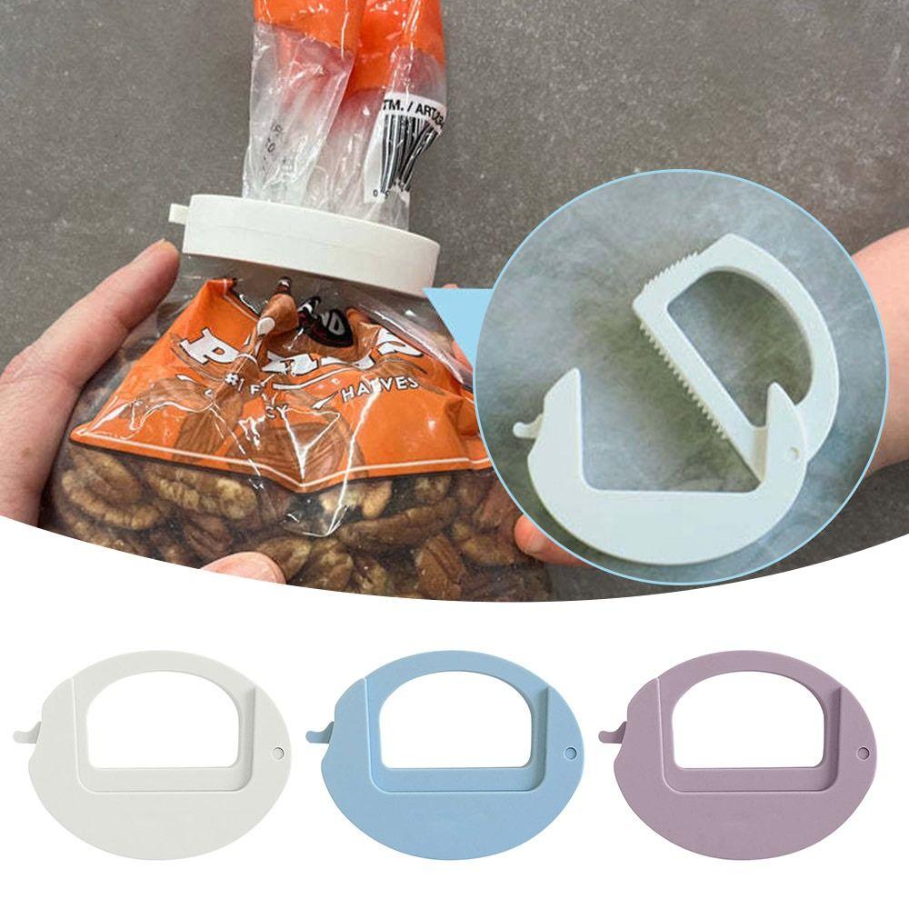 Large Opening Chip Bag Clips Toothed Design Kitchen Food Sealing Clip Creative Snack Bag Clip