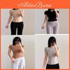 Basic Slim Fit T Shirt With Nylon Fabric For Casual Wear And Yoga
