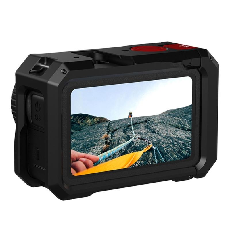 High Strength Metal Cage for Action 6 Camera Shockproof Aluminum Structure Perfect Button Access 1/4 Threaded Port