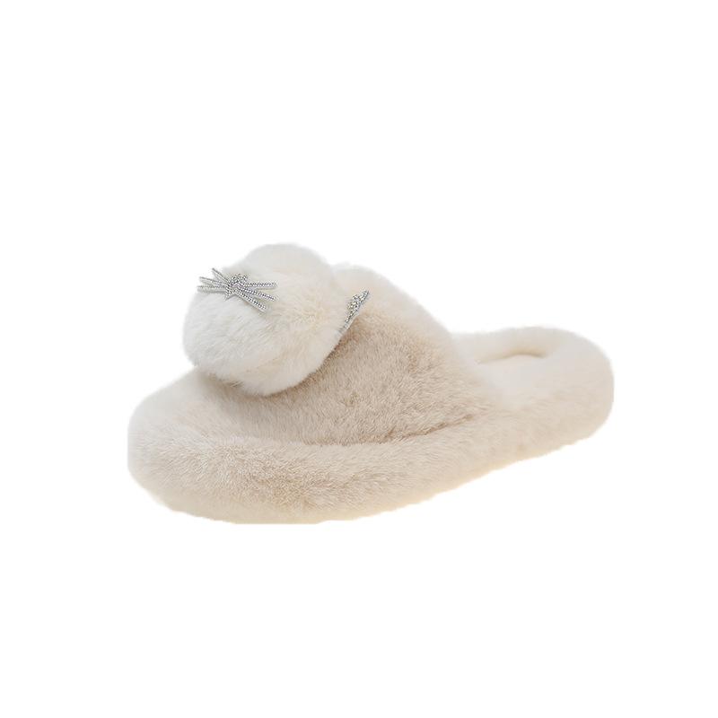 

Baotou cotton slippers women s 2025 autumn and winter fashion outer wear cat flat bottom indoor household cute Internet celebrity Mao Mao drag 35