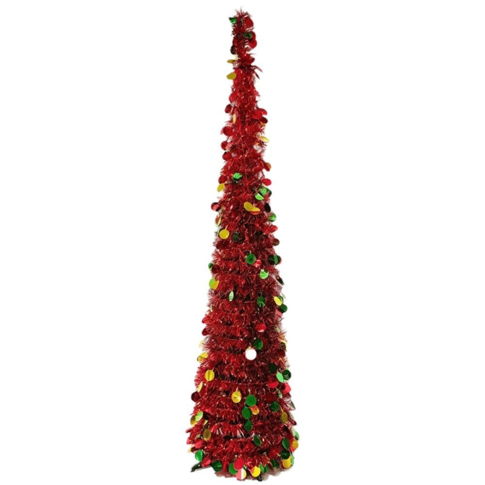 Foldable Pencil Christmas Tree Colorful Christmas Decor Retractable Christmas Tree Christmas