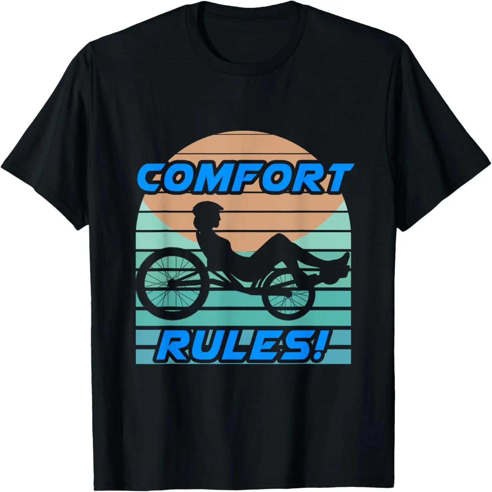 

Cosy Rules Reclining Bicycle Bike Bicycle Gift T-Shirt XXXXXL чорний