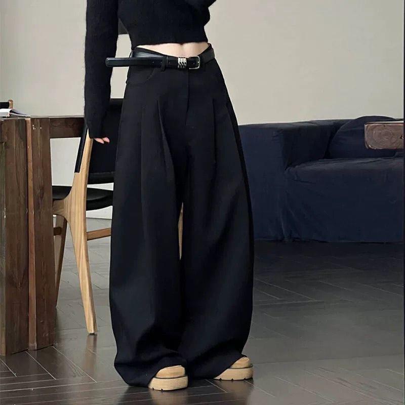 2026 Winter High-Waist Wide-Leg Casual Trousers for Tall Women