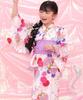 Bee Yukata Set for Easy to Separate Perfect for Festivals and Fireworks Classic Ball Pattern 3-Piece Girls, Summer, Wear, Style, 2-Way, Displays,