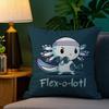 Cute Axolotl Classic Pillow Case Sofa Living Room Bedroom Doublesided Printing Square Cushion Nap Time Pillow Case