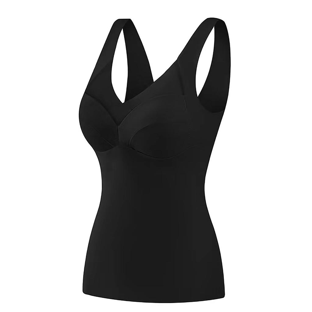 Mesh Women's Large Szie Thermal Underwear With Chest Pad Bottom Vest Bottom Underwear
