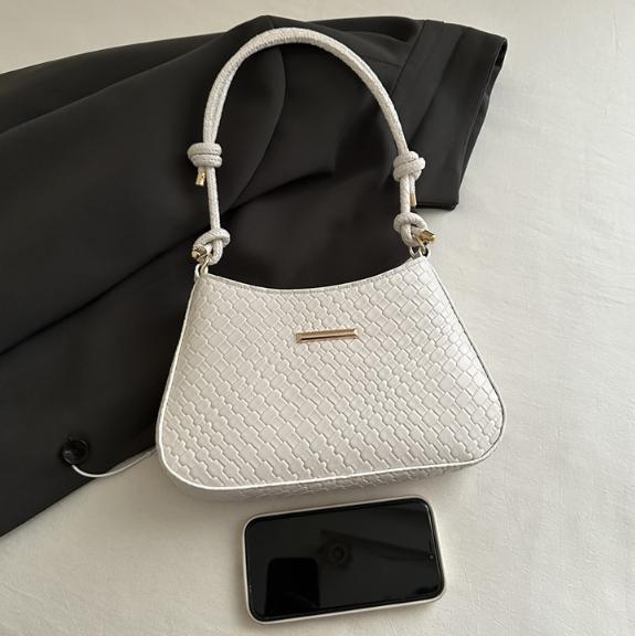 New Commuting Solid Color Armpit Bag Crossbody Bag Simple and Fashionable Shoulder Bag Temperament Women's Handbag