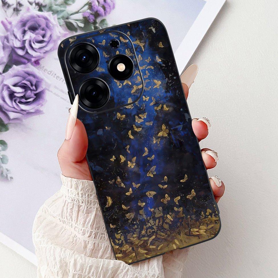 For Tecno Spark 10 Pro Case KI7 Silicone Cute Fashion Flower Cool Painted Soft Back Cover For Techno Spark 10 Pro Phone Case K17