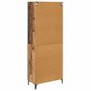 Wall Mounted Highboard Reclaimed Wood Look 69.5 x 34 x 180 cm Engineered Wood