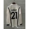00-01 Valencia Home Long Sleeve Jersey 21 Aimar Retro Fan Version Adult Unisex Football Shirt
