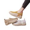 Women's New Summer One Foot Lazy Shoes Thick Soled White Shoes Hollowed Out Loafers Round Toe Soft Sole Casual Versatile