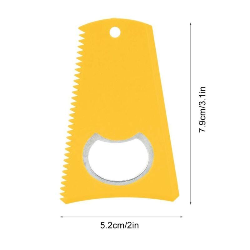 Multifunctional Surfboard Wax Comb Scraper Board Maintenance Tool with Bottles Opener, Surfboard Wax Scraper Wax Comb