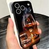 Cigar Whiskey Ice Drink Soft Phone Case for iPhone 16 16E 17 Air 15 Pro Max 14 Plus 13 Mini 11 12 7 Black Cover Back Shell