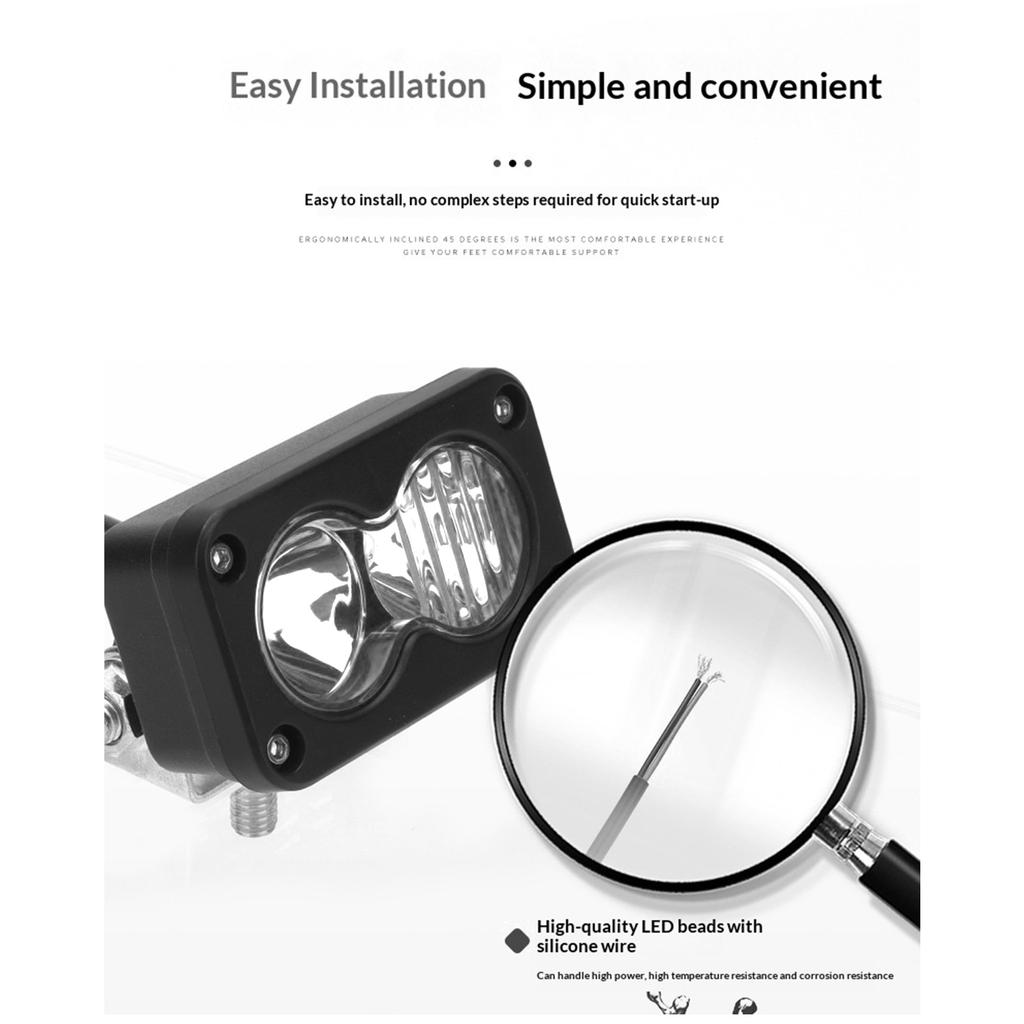 3 Inch 20W LED Work Lights Car Spotlight White Yellow LED Pod Driving Fog Lamp For Car Motorcycle Truck Luggage Rack Lamp