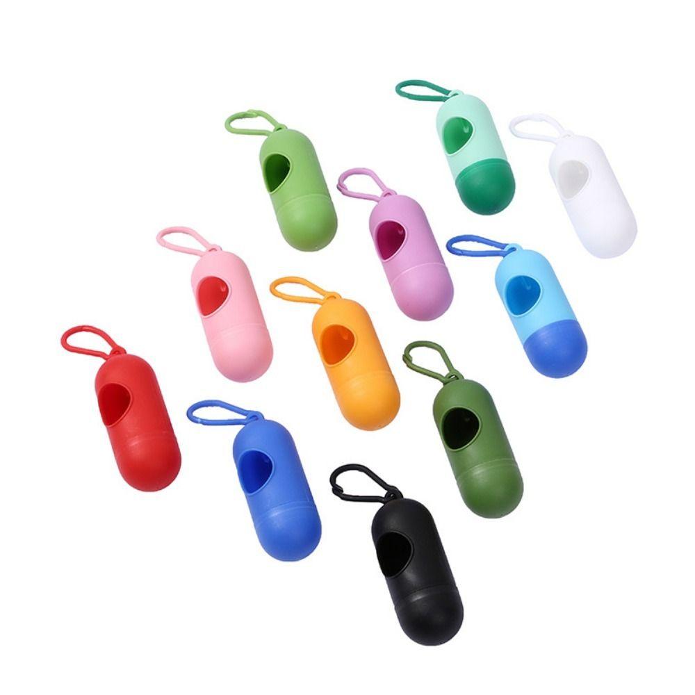 Clip Dog Poop Bags Dispenser Trash Sack Case Carrier Pet Waste Bag Holder Garbage Storag Box