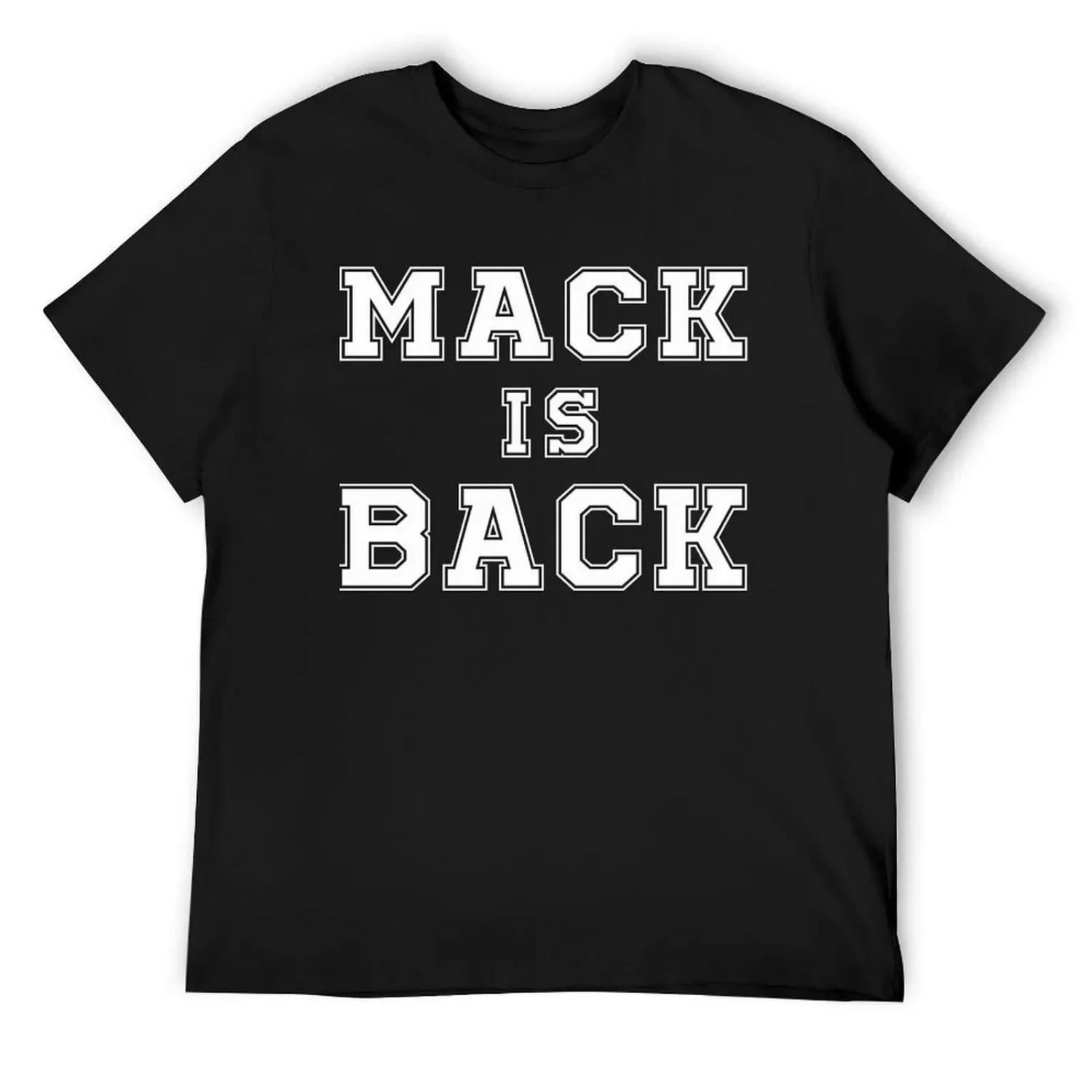 Футбольная футболка Mack is Back, футболка на заказ, потрясающая футболка в стиле аниме, мужская хлопковая футболка S