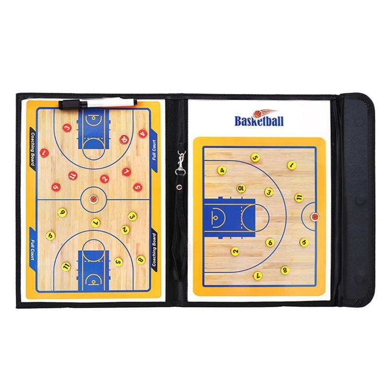 Basketball Coaching Clipboard Kit with Dry Erase Coaches Marker Pen Tactics Equipment Basketball Coaching Board for Accessories