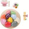 10pcs Colorful Cute Glossy Ceramic Knobs, 1.260.94 Inches, Ideal for Closets, Drawers, Cabinets & DIY Home Projects, with Mounting Screws