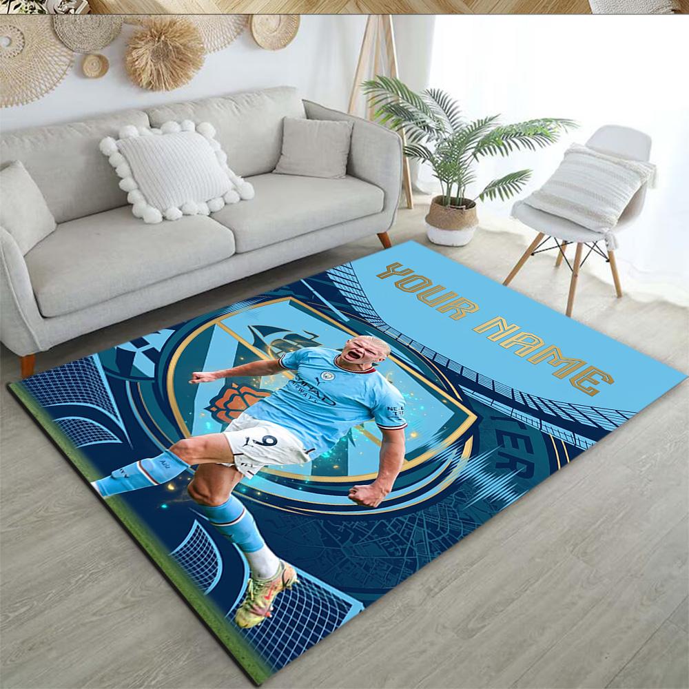 Haaland Personalized Text Carpet Perfect For Bedrooms Kitchen Outdoor Foyer Antislip Carpet Decorate Offices Perfect Gift For Friends Family