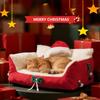 Christmas Cat Beds Skin Friendly Fabric Comfortable and Warm Dog Bed Can Be Disassembled and Washed Suitable for All Seasons