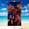Quick Dry Beach Towel Sonic Pattern, Lightweight Absorbent Towel for Pool Beach Vacation Use