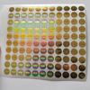 200pcs 6mm Gold Color Hologram Sticker GENUINE AUTHENTIC ORIGINAL Security Seal Honeycomb Left If Removed or Tampered With