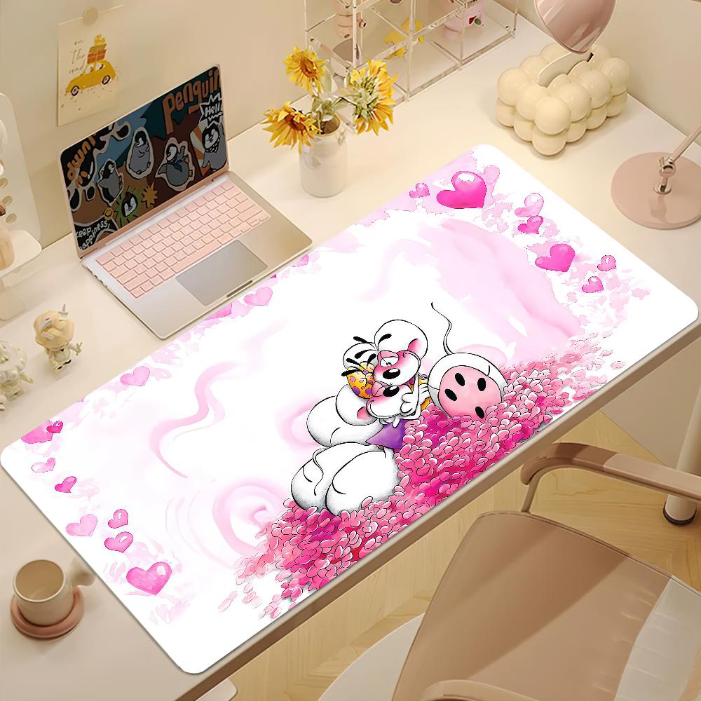 Tappetino Mouse Kawaii Cartone Animato D-Diddl Antiscivolo Spesso Tappetino Mouse Studente Gaming Cuscino Ampio Scrittura Bordo Bloccato Ufficio