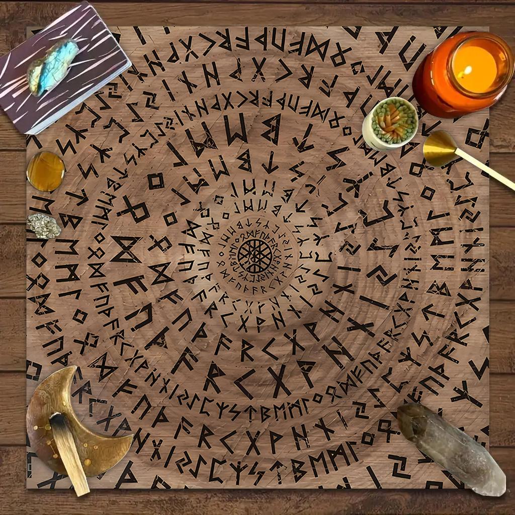 1 stuk Tarotkaart tafelkleed, mystiek runen astrologie altaarkleed, heksenhut decoratie tafelkleed, kaartspel tafelkleed