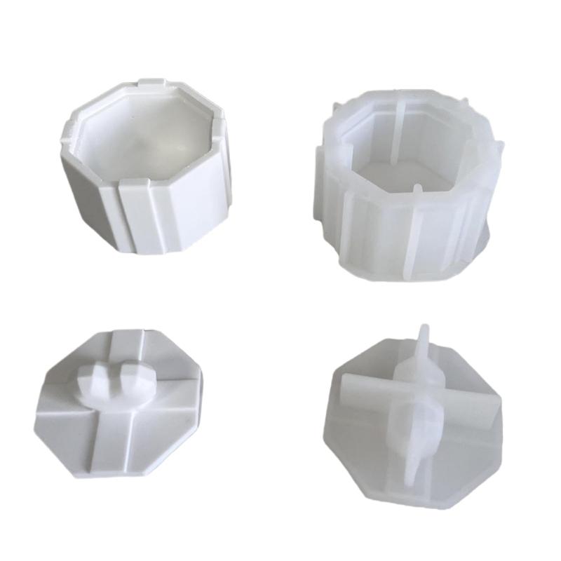 DIY-Harz-Bastelform-Set, Schmuck-Organizer, Silikon-Geschenkbox-Formen für Heimdekorationen und Geschenk-Aufbewahrungsbox mit Deckel