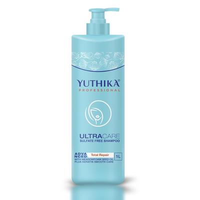 Yuthika Professional Ultracare Sulfatfreies Shampoo 1000 ml für geschädigtes, trockenes, krauses Haar Tägliche Anwendung