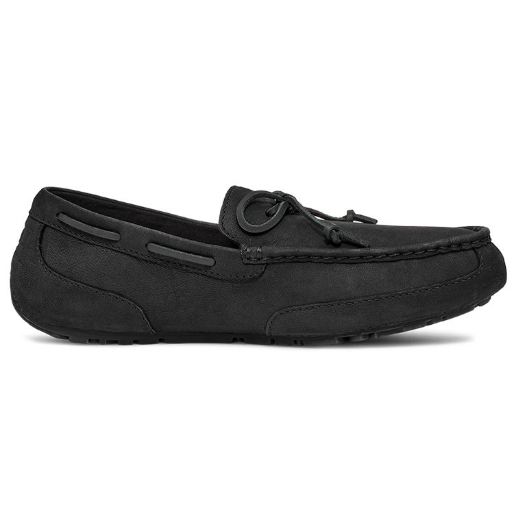 UGG Chester Comfortable Leather Flat Casual Shoes Men Shoes Black 1137230-BLK