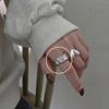 Xiaomi Original 925 Sterling Silver Heart Bump Rings For Women Counple Wedding Engagement Silver Women's Vintage Ring Fine Jewelry