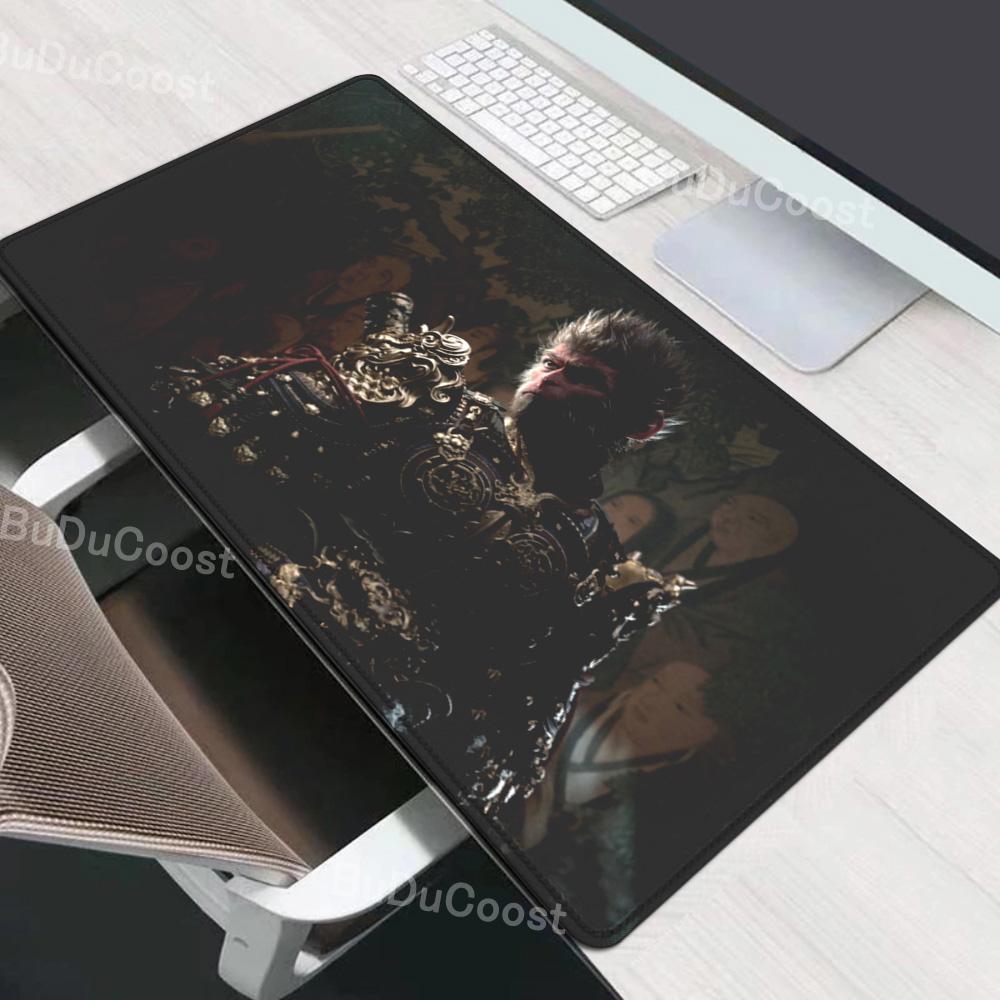 Black Myth Wukong Game Mouse Mats Super Large Anime Desk Pads  Gamer Teclado Game Keyboard Pad Rubber Nonslip LockEdge Mouse Pad