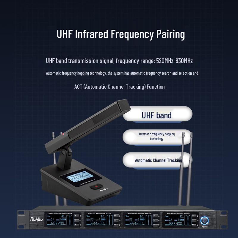 Runpu RP-SU34F Professional Wireless Conference Microphone System (CN version)