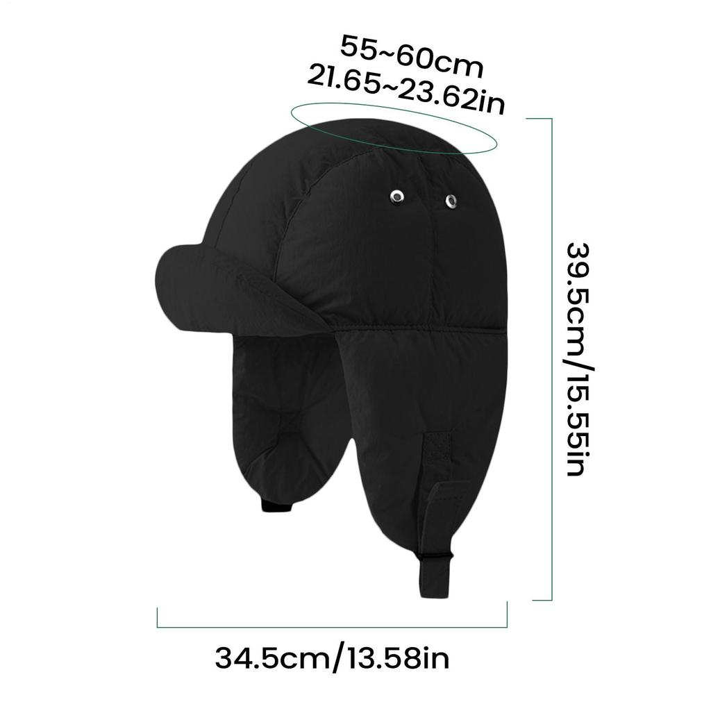 Trapper Hat Warm Earflaps Headwear Warm Cycling Hat For Outdoor Sports Cycling Hiking Camping Snowboarding Commuting Fishing
