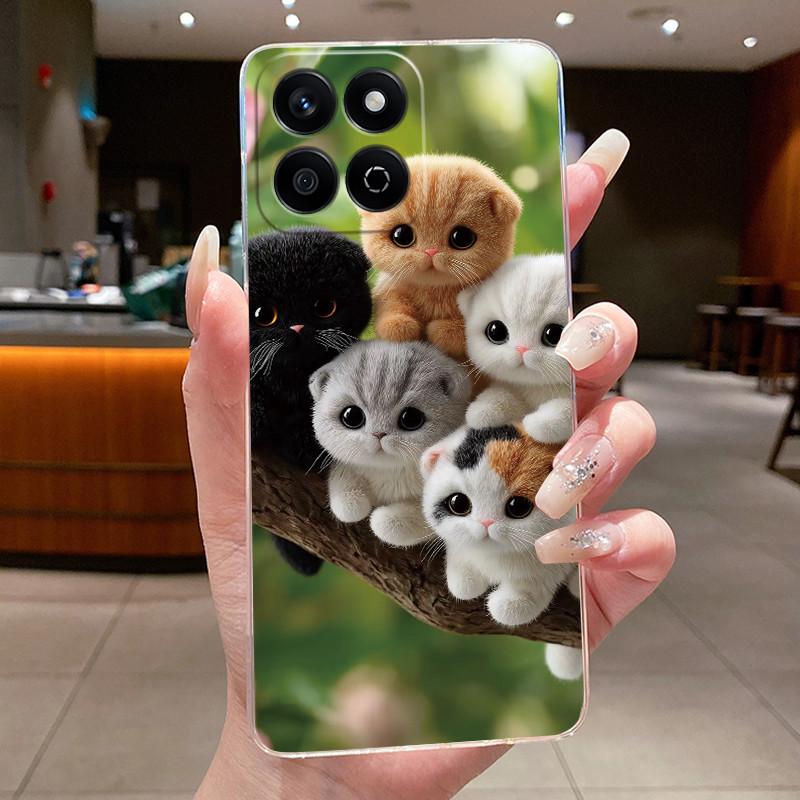 Casing For Honor X7C 200 Smart Phone Case Cute Cool Boys Girls Dragon Patterns Transparent Soft silicone Back Cover Bumper Shell