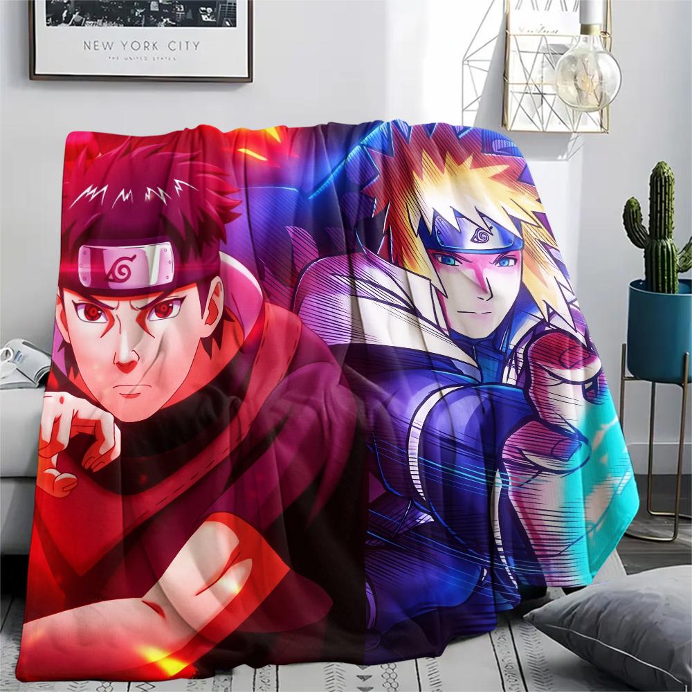 Naruto Characters pattern Flannel Blanket, High quality Comfortable for All Seasons, Home Decor, Warmth and Comfort, Perfect for Gifts.