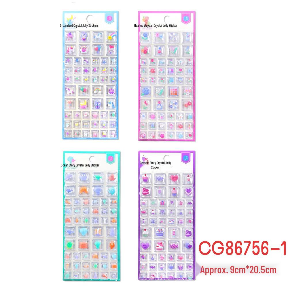 Sanrio Kuromi 3D Embossed Rhinestone Stickers for Girls - Kuromi & Gudetama Design Officially Licensed