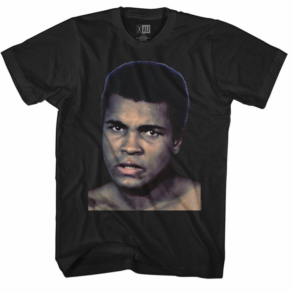 Muhammad Ali Big Face Black Adult T-Shirt XXL