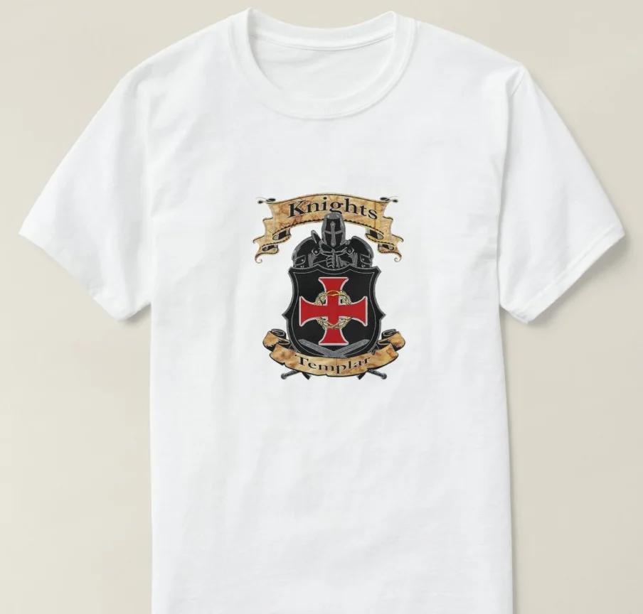 Creative Design Knights Templar Cross Shield TShirt Summer Cotton Short Sleeve ONeck Mens T Shirt New S3XL