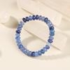 Festive Gifts Blue Kyanite Abacus Beaded Bracelet Calming Fashion Jewelry For Men And Women Daily Wear Simple Versatile Accessory