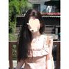 Sweet pink flying sleeve dress children's summer new square neck waist gentle long dress