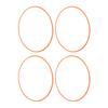 4 Pcs 20 Inch Wheel Rim Protector Orange Full Protection Self Adhesive Scratch Resistant Decorative Wheel Rim Ring