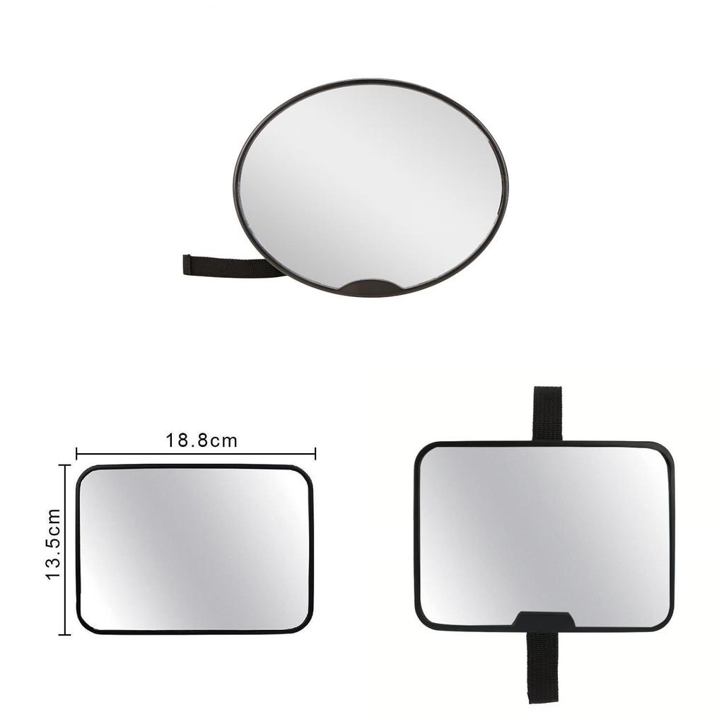 Baby Safety Car Mirror With Antiflip Adjustable Acrylic For Infant Rearview Visibility