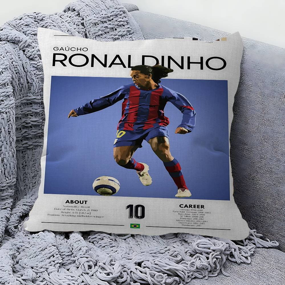 Federa Cuscino Giocatore di Calcio Copricuscino Divano Decorazione Stanza Casa Regalo per Bambini